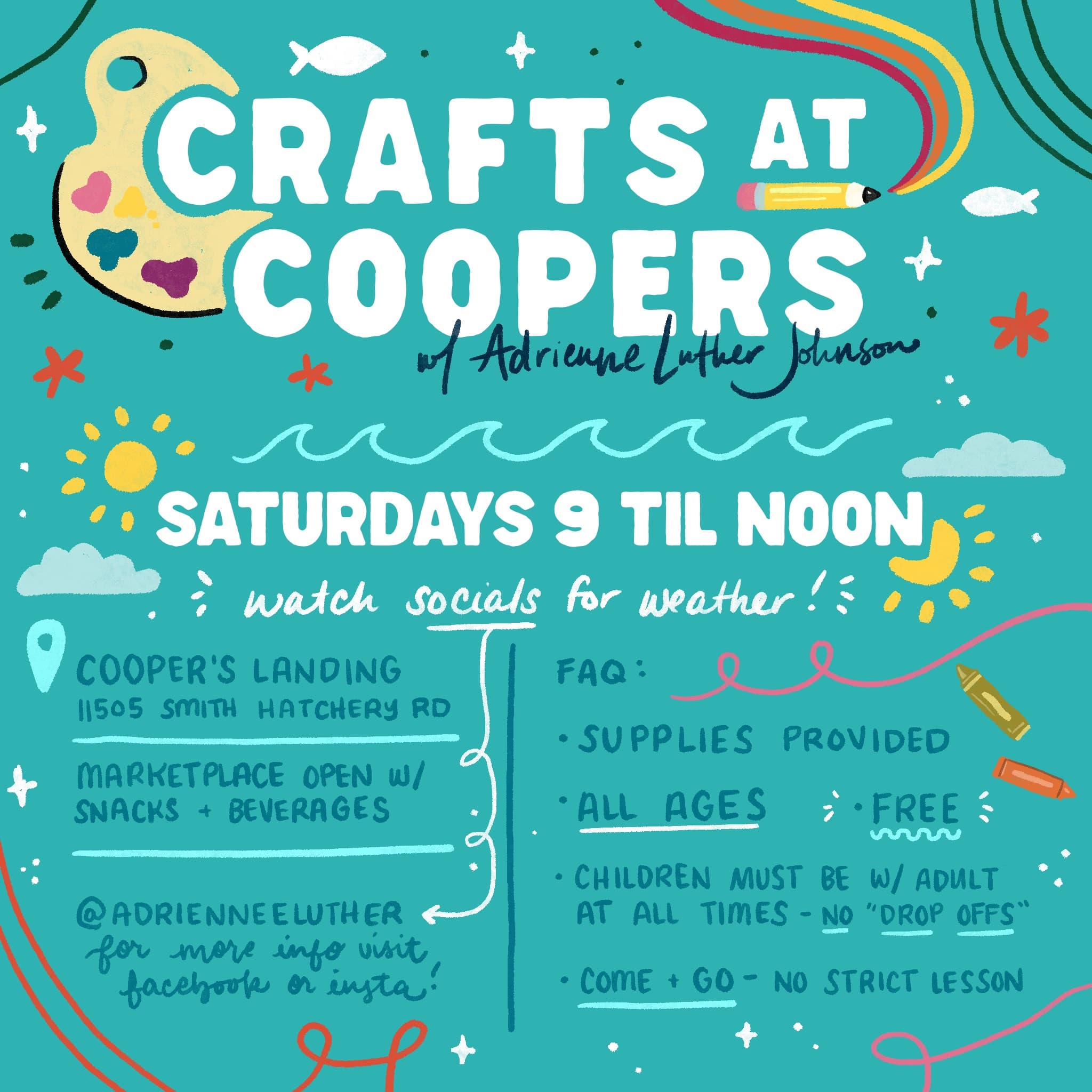 Crafts at Cooper’s with Adrienne Luther