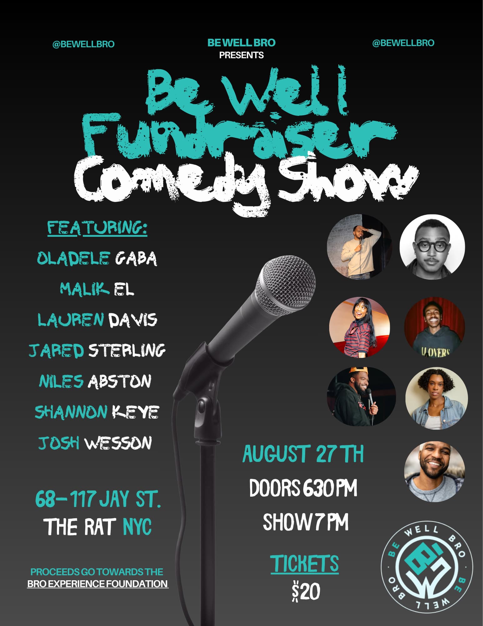 ✨ The Be Well Comedy Show ✨