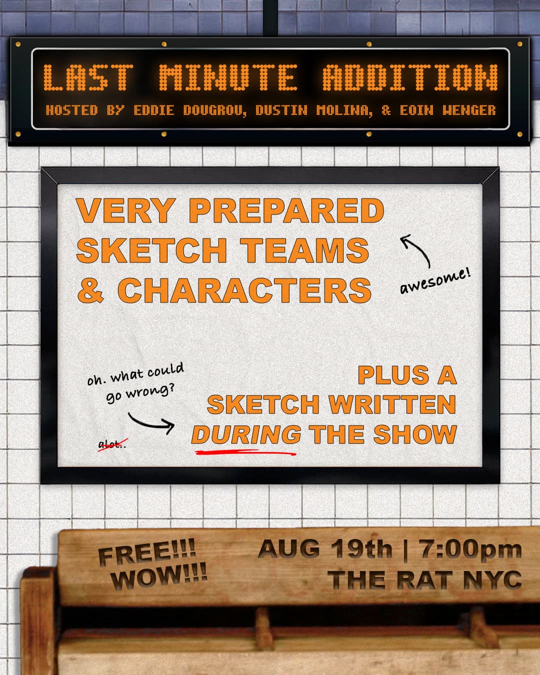 ⏱️✍️ Last Minute Addition ✍️⏱️