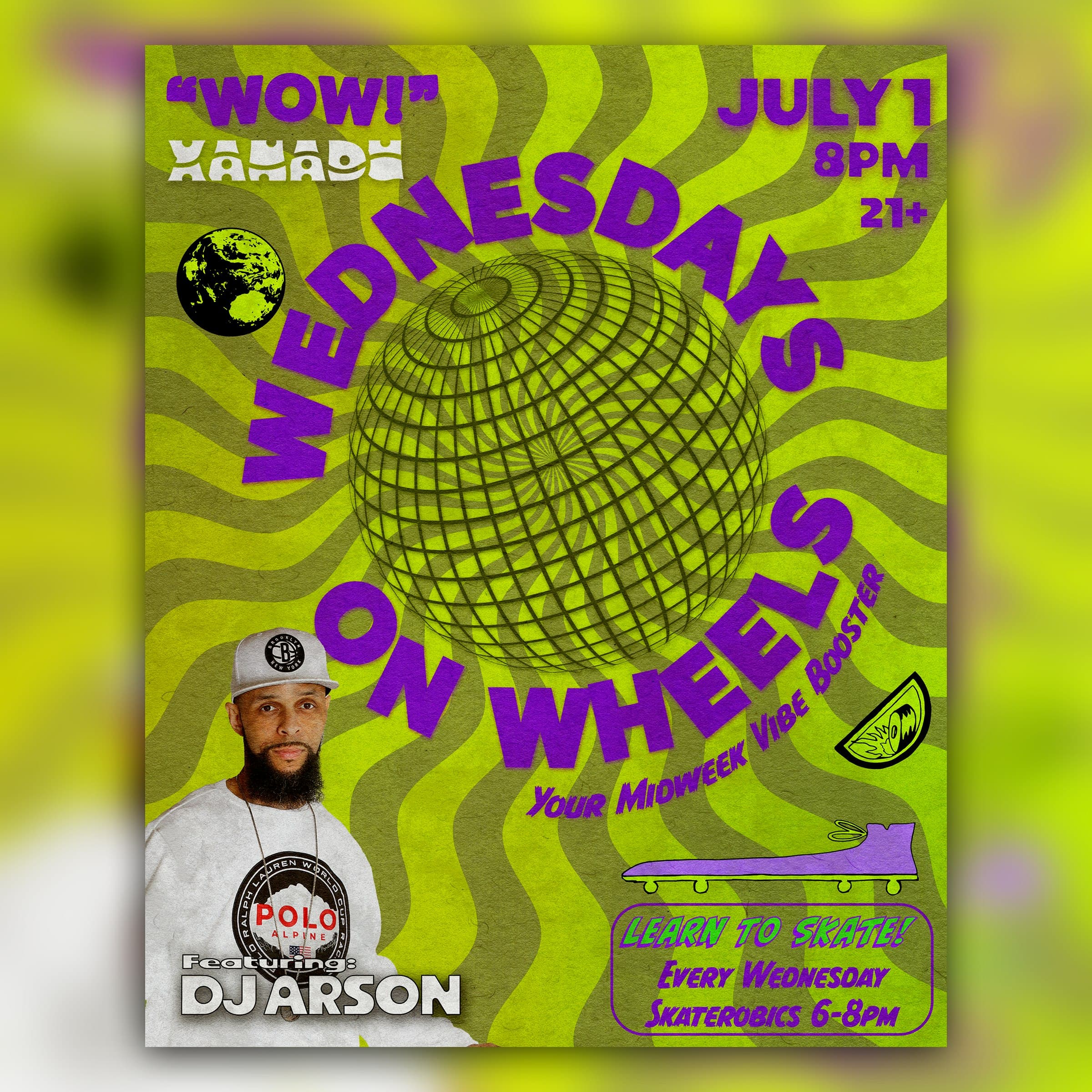 Wednesday on Wheels ft. DJ Arson (skate all night)
