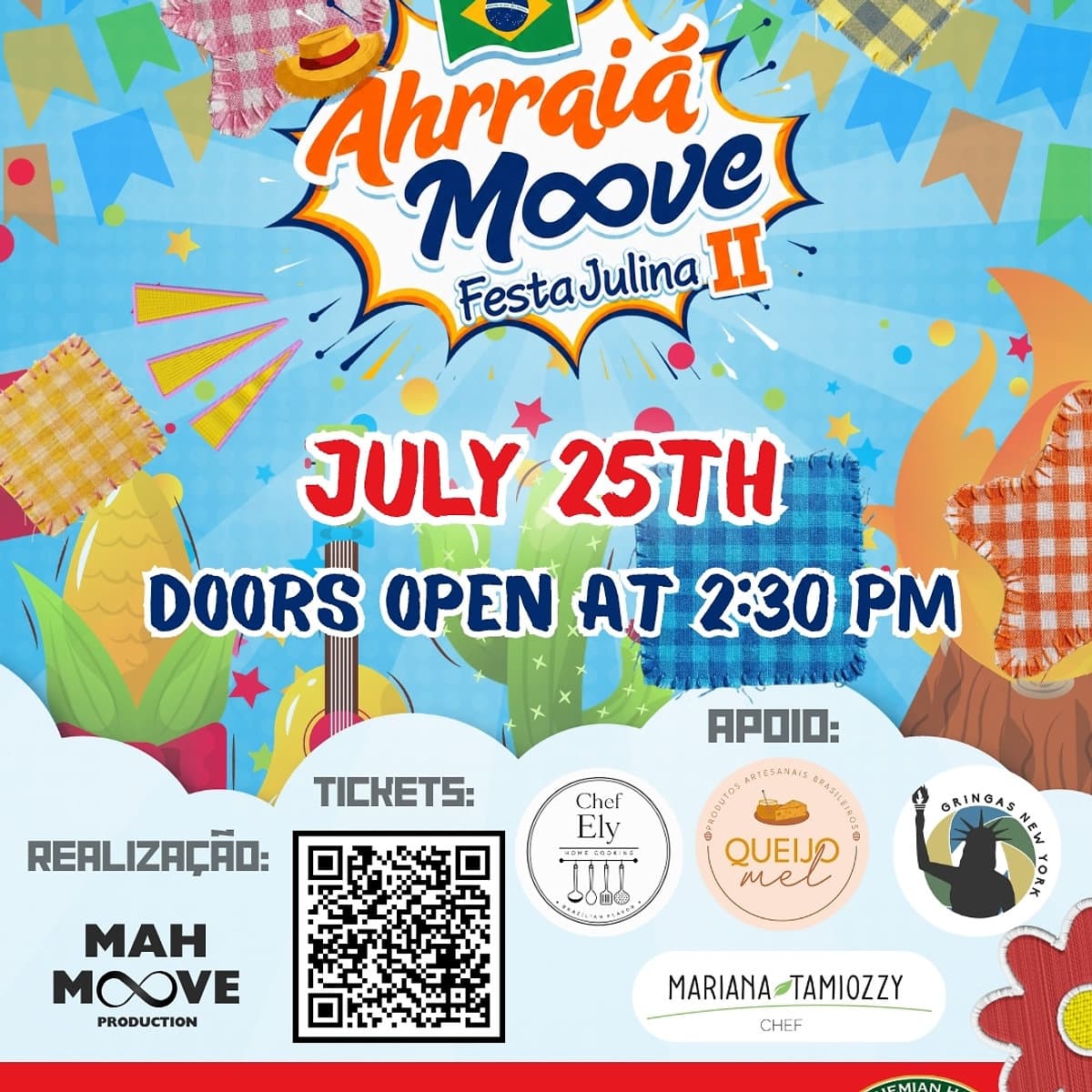 Ahrraiá Moove II – Brazilian Festa Julina | Astoria NYC
