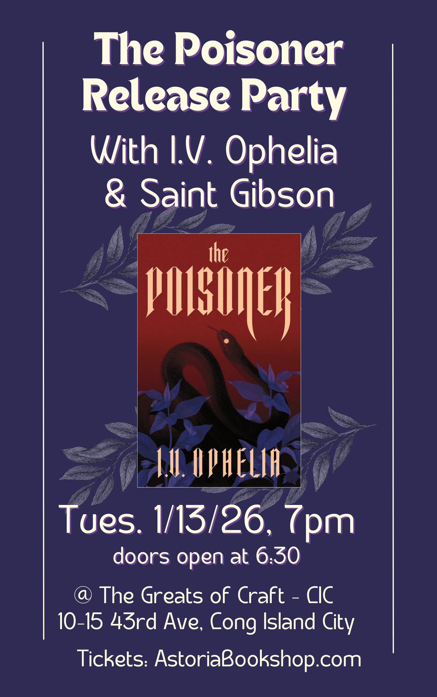 The Poisoner Party with I.V. Ophelia and S.T. Gibson