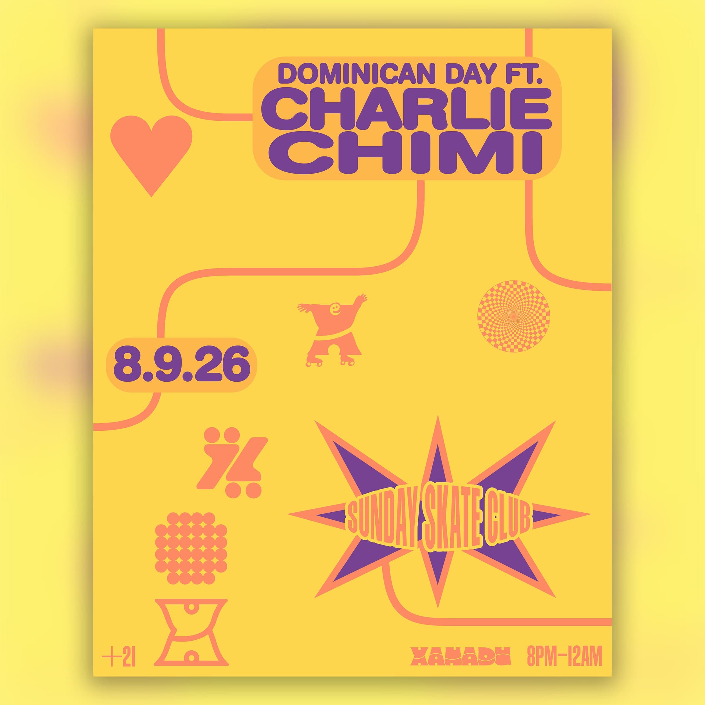 Sunday Skate Club: Dominican Day ft. Charlie Chimi (skate all night)