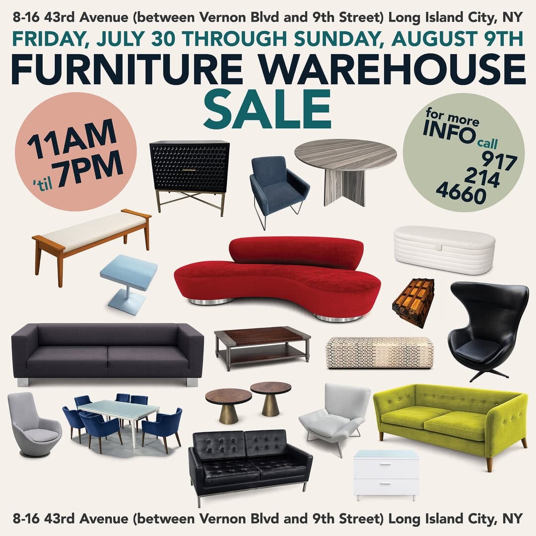We’re Doing It Again: Our Furniture Warehouse Sale Starts Friday, July 30th and Runs through Sunday, August 9th